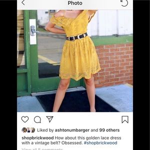 Golden Lace Dress